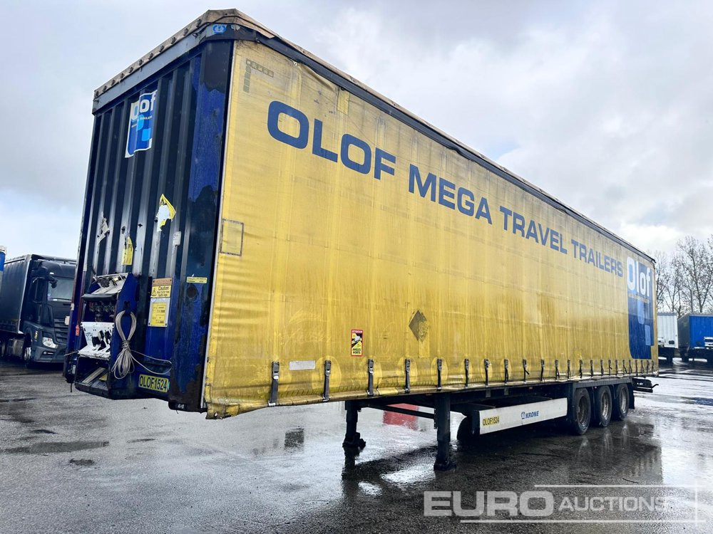 2015 Krone Mega Liner, Curtainsider, 3 Axle (Dutch Reg. Docs) - Gjysmë rimorkio me tendë: foto 1 2015 Krone Mega Liner, Curtainsider, 3 Axle (Dutch Reg. Docs) - Gjysmë rimorkio me tendë: foto 1