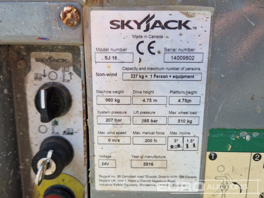 Platformë ajrore 2016 SkyJack SJ16: foto 18