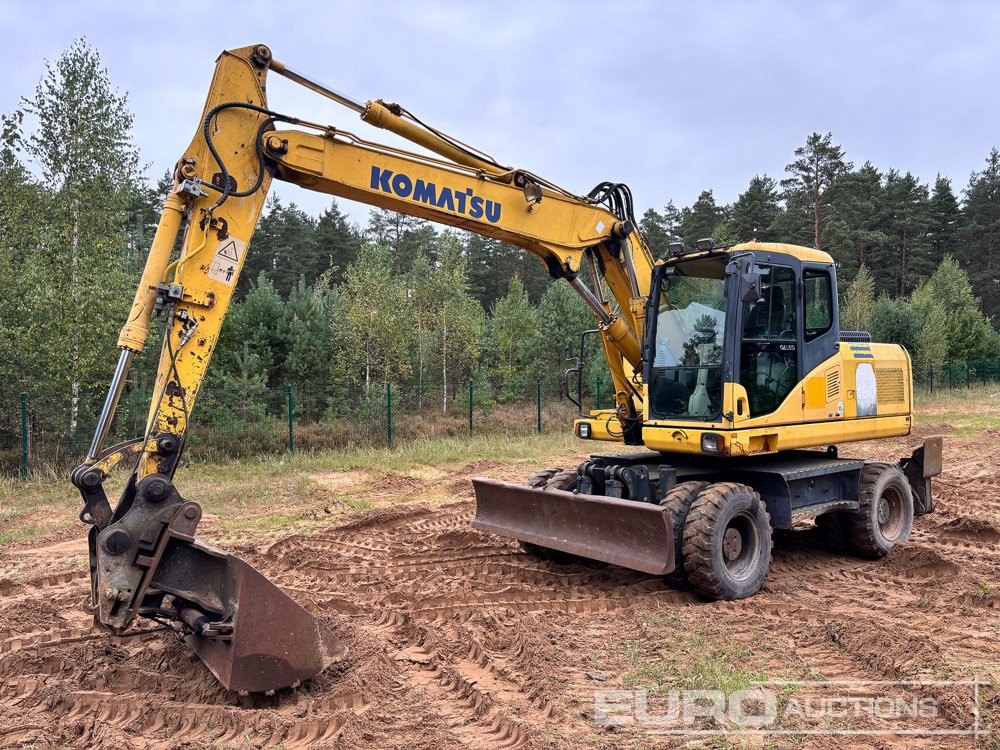 Komatsu PW160-7 - Ekskavator me goma: foto 1 Komatsu PW160-7 - Ekskavator me goma: foto 1