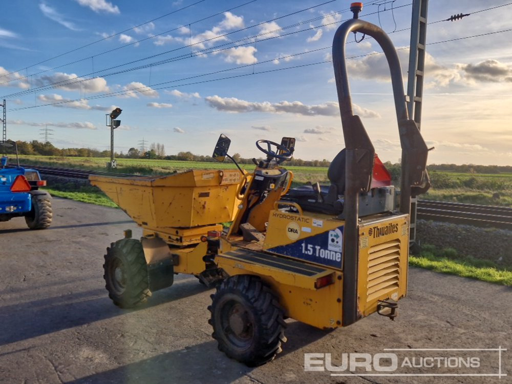 Thwaites 1.5 Ton High-Tip Swivel Skip Dumper, Roll Bar - Minshkarkues: foto 4 Thwaites 1.5 Ton High-Tip Swivel Skip Dumper, Roll Bar - Minshkarkues: foto 4