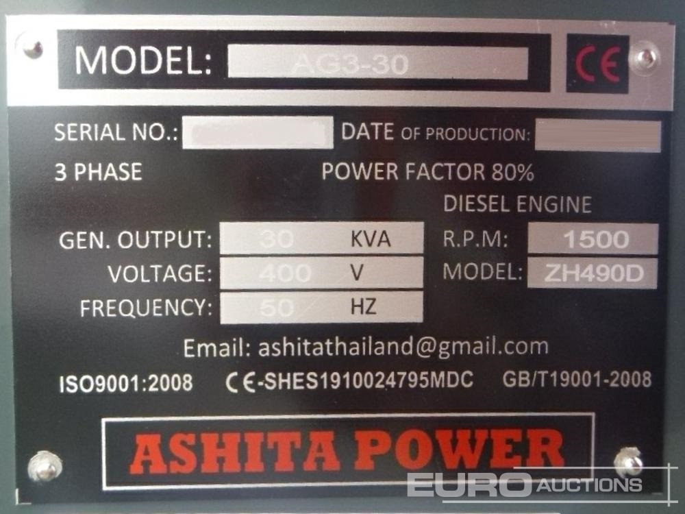 Set gjeneratori Unused Ashita Power AG3-30: foto 15