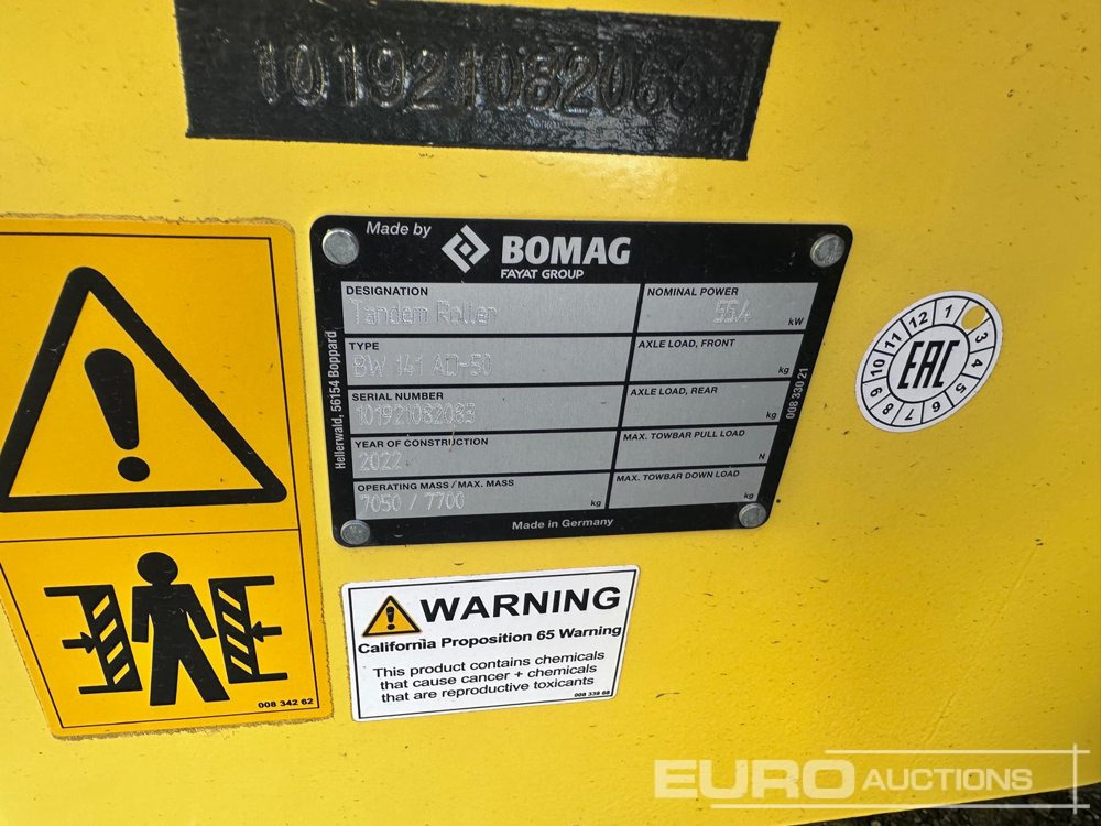 Unused Bomag BW141 AD-50 - Rul: foto 2 Unused Bomag BW141 AD-50 - Rul: foto 2
