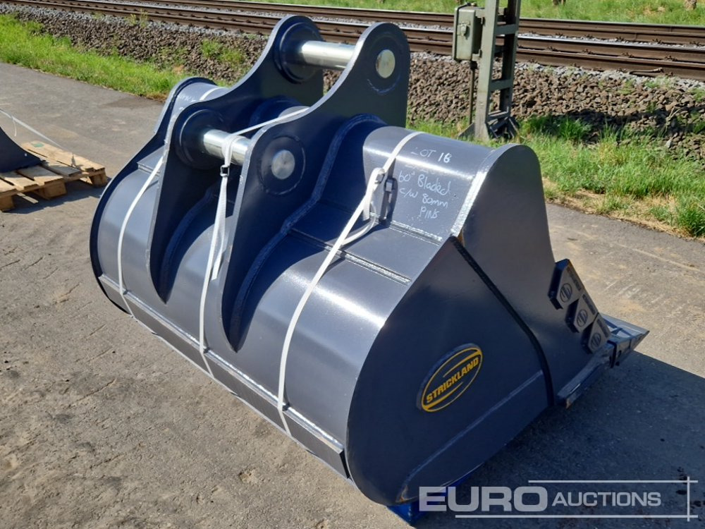 Unused Strickland 60" Digging Bucket, 80mm Pin to suit Hitachi ZX210 - Kovë: foto 3 Unused Strickland 60" Digging Bucket, 80mm Pin to suit Hitachi ZX210 - Kovë: foto 3