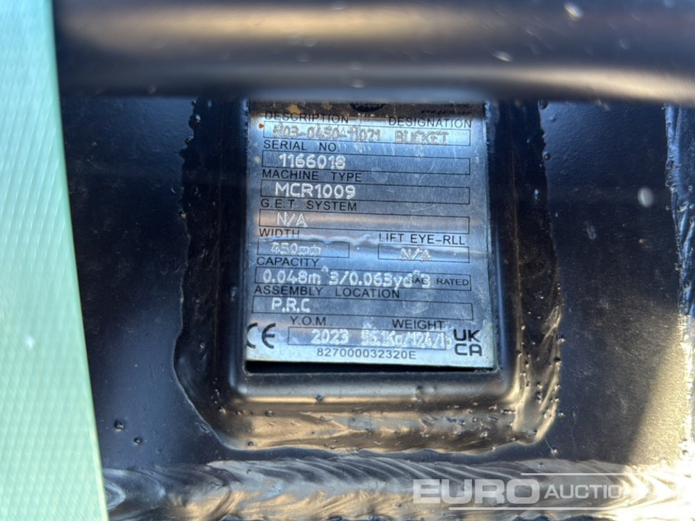 Geith Digging Bucket H03-0450-11071 to suit MCR1009 (S/Ns 1166019,1166018) (2 of) - Kovë: foto 5 Geith Digging Bucket H03-0450-11071 to suit MCR1009 (S/Ns 1166019,1166018) (2 of) - Kovë: foto 5