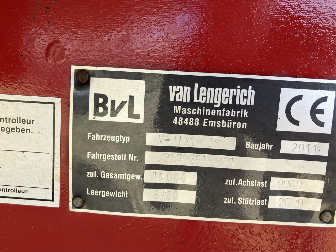 BVL Futtermischwagen V-Mix 18 2S - Vagon për përzierjen e foragjereve: foto 2 BVL Futtermischwagen V-Mix 18 2S - Vagon për përzierjen e foragjereve: foto 2