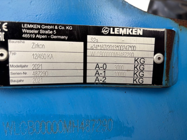 Lemken Solitair 9 KA / 450-DS 125 - Mbjellëse në radhë: foto 2 Lemken Solitair 9 KA / 450-DS 125 - Mbjellëse në radhë: foto 2