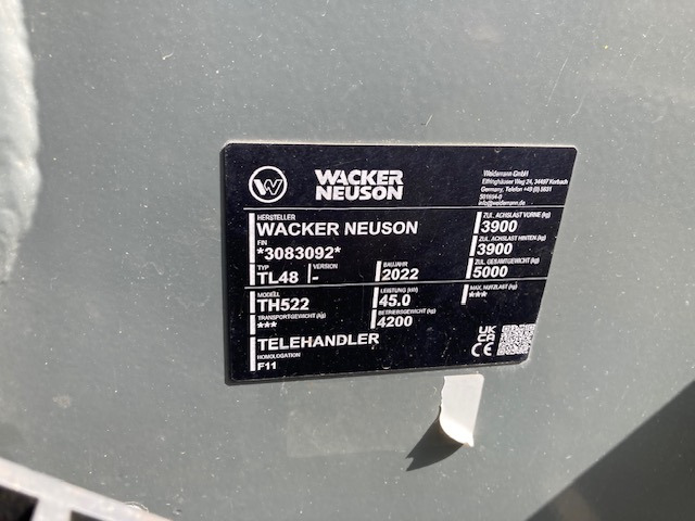 Wacker Neuson TH 522 - Ekskavator teleskopik: foto 2 Wacker Neuson TH 522 - Ekskavator teleskopik: foto 2
