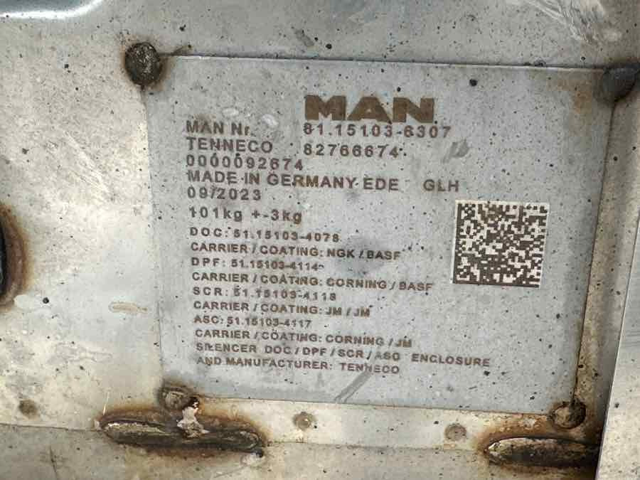 MAN EXHAUST 81.15103-6307 - Sistemi i shkarkimit për Kamioni: foto 4 MAN EXHAUST 81.15103-6307 - Sistemi i shkarkimit për Kamioni: foto 4