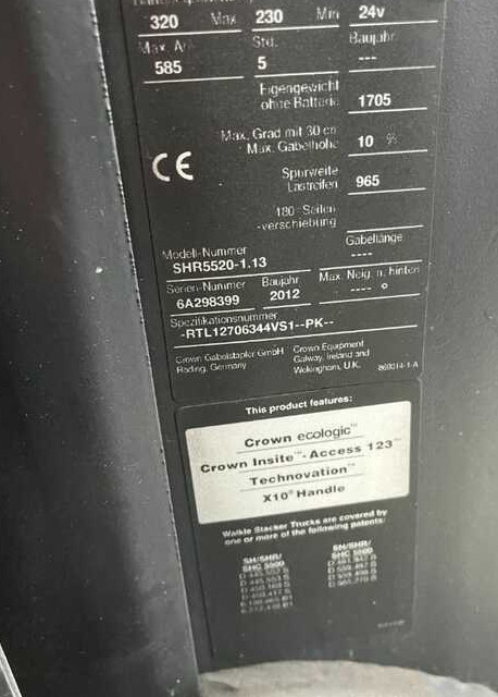 Crown SHR5520-1.13 - Stivosës: foto 4 Crown SHR5520-1.13 - Stivosës: foto 4