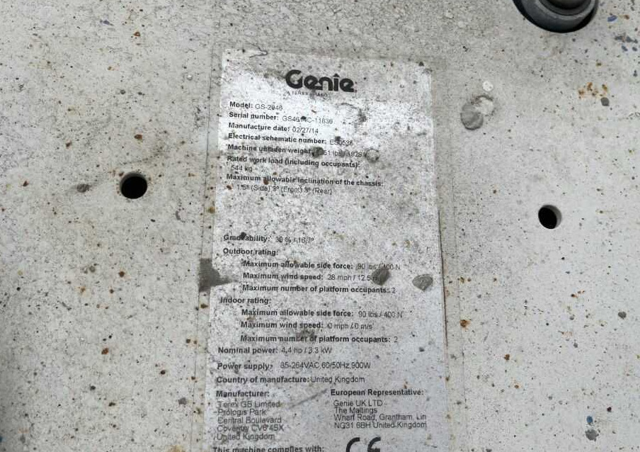 Genie GS-2046 - Ngritës gërshërë: foto 5 Genie GS-2046 - Ngritës gërshërë: foto 5