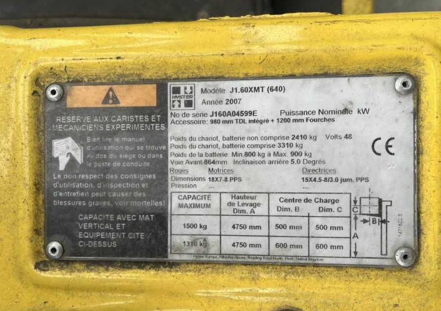 Hyster J1.6XMT - Pirun elektrik: foto 4 Hyster J1.6XMT - Pirun elektrik: foto 4