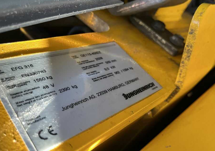 Jungheinrich EFG316 - Pirun elektrik: foto 4 Jungheinrich EFG316 - Pirun elektrik: foto 4