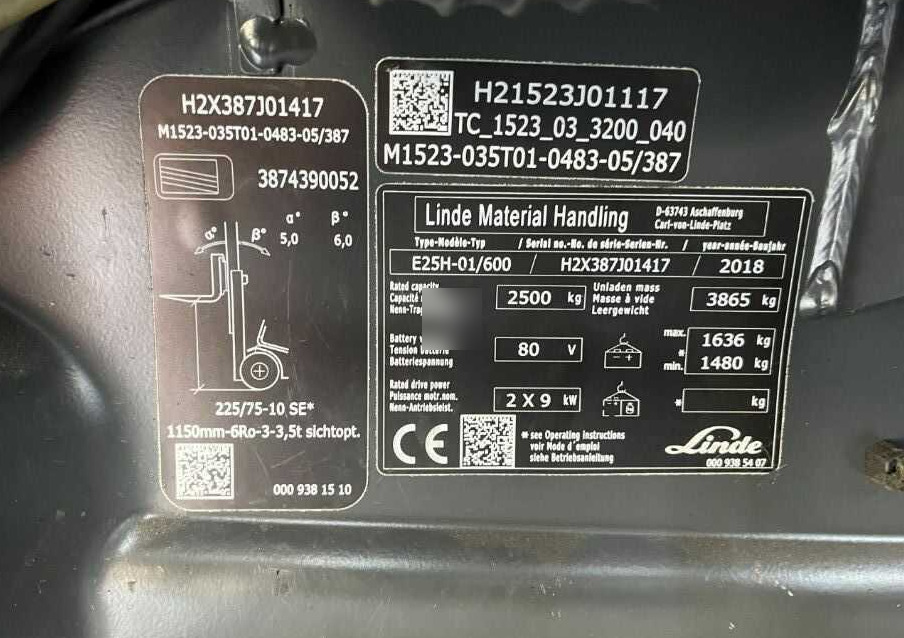 Linde E25H-01/600 - Pirun elektrik: foto 4 Linde E25H-01/600 - Pirun elektrik: foto 4