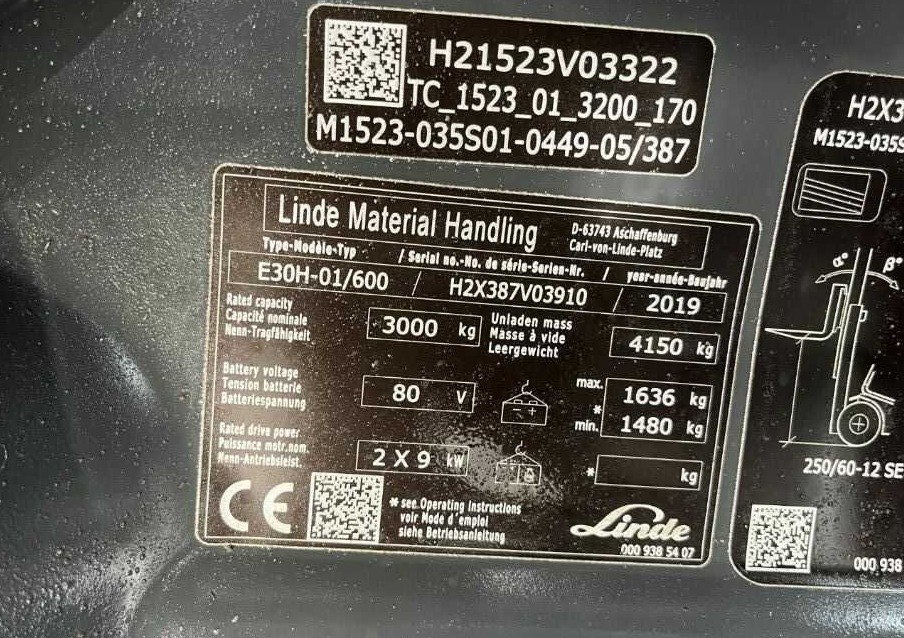 Linde E30H-01/600 - Pirun elektrik: foto 4 Linde E30H-01/600 - Pirun elektrik: foto 4