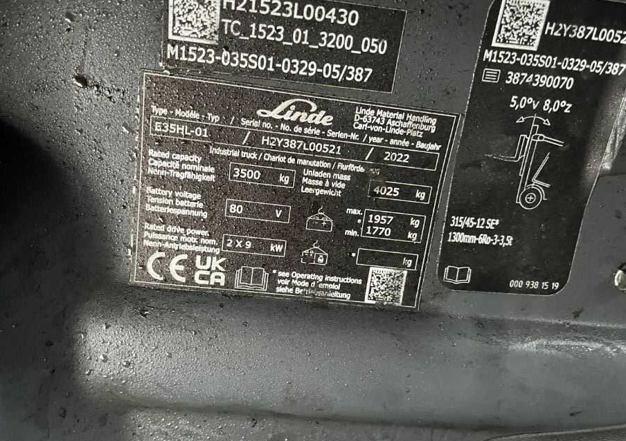 Linde E35HL-02 - Pirun elektrik: foto 4 Linde E35HL-02 - Pirun elektrik: foto 4