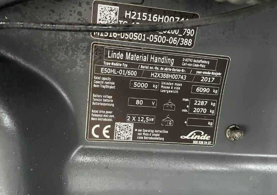 Linde E50HL-01/600 - Pirun elektrik: foto 3 Linde E50HL-01/600 - Pirun elektrik: foto 3