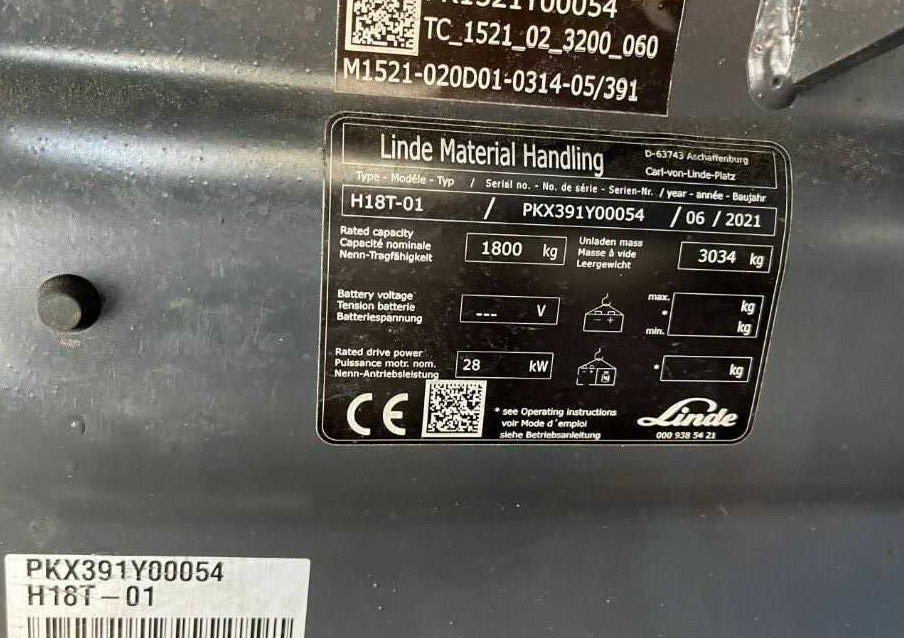 Linde H18T-01 - Pirun më gaz: foto 4 Linde H18T-01 - Pirun më gaz: foto 4