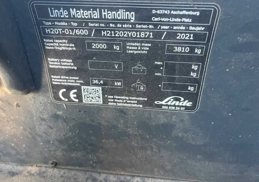 Linde H20T-01/600 - Pirun më gaz: foto 4 Linde H20T-01/600 - Pirun më gaz: foto 4