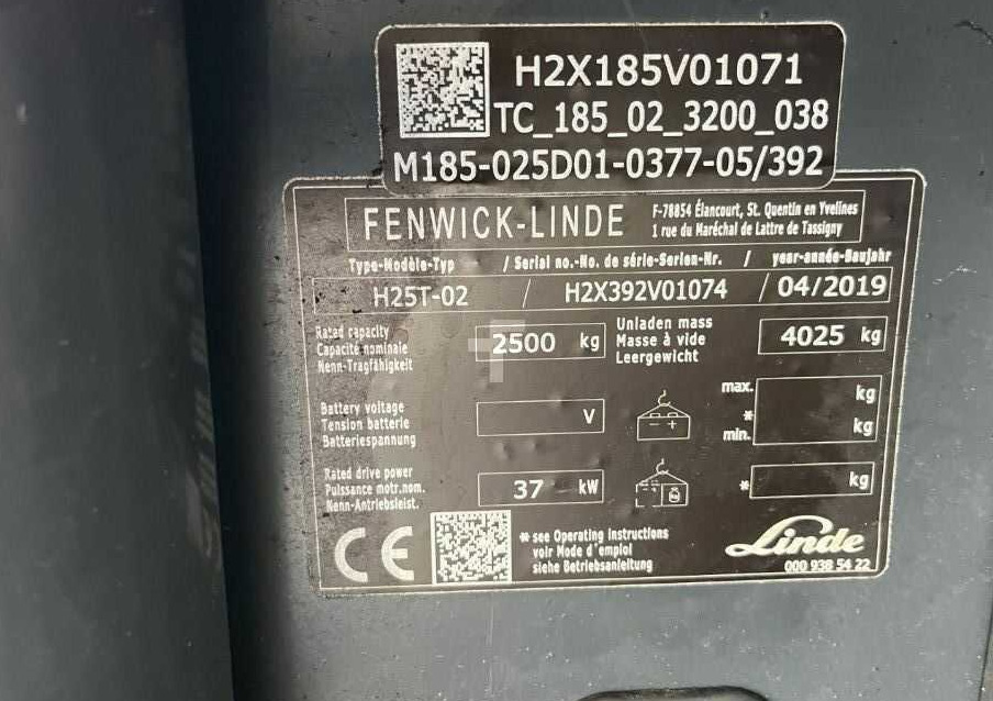 Linde H25T-02 - Pirun më gaz: foto 4 Linde H25T-02 - Pirun më gaz: foto 4