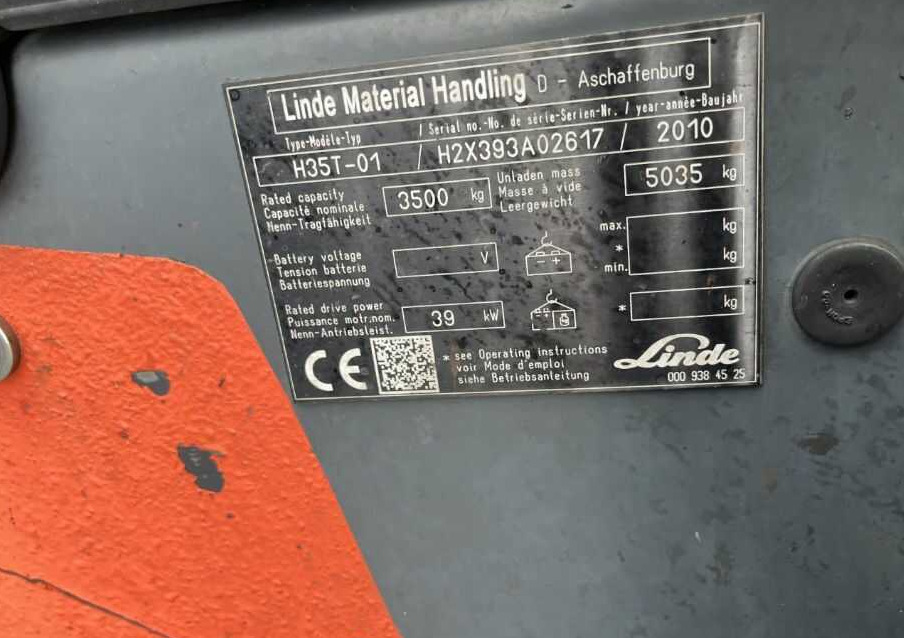 Linde H35T-01 - Pirun më gaz: foto 4 Linde H35T-01 - Pirun më gaz: foto 4