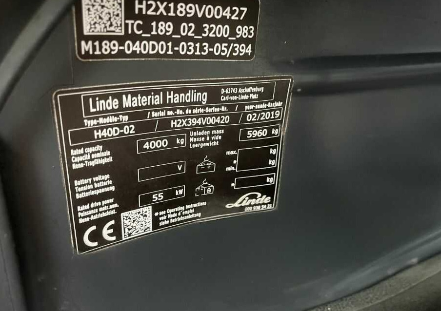 Linde H40D-02 - Pirun më naftë: foto 4 Linde H40D-02 - Pirun më naftë: foto 4