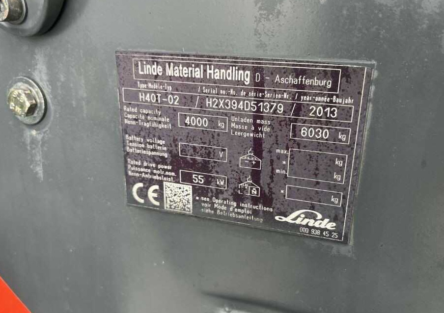 Linde H40T-02 - Pirun më gaz: foto 4 Linde H40T-02 - Pirun më gaz: foto 4