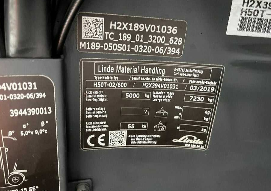 Linde H50T-02/600 - Pirun më gaz: foto 4 Linde H50T-02/600 - Pirun më gaz: foto 4