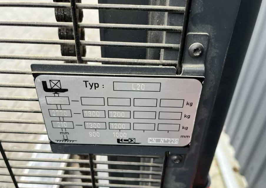 Linde L20 - Stivosës: foto 5 Linde L20 - Stivosës: foto 5