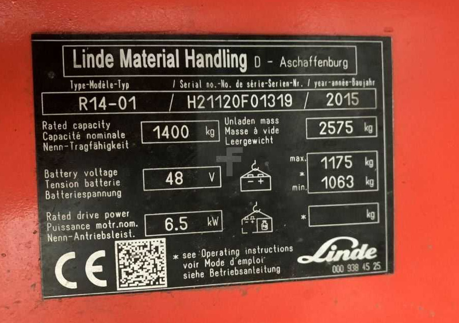 Linde R14-01 - Pirun ritërheqës: foto 4 Linde R14-01 - Pirun ritërheqës: foto 4