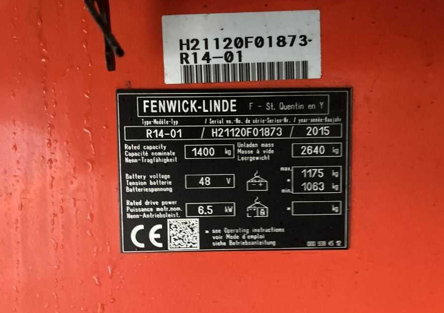 Linde R14-01 - Pirun ritërheqës: foto 4 Linde R14-01 - Pirun ritërheqës: foto 4