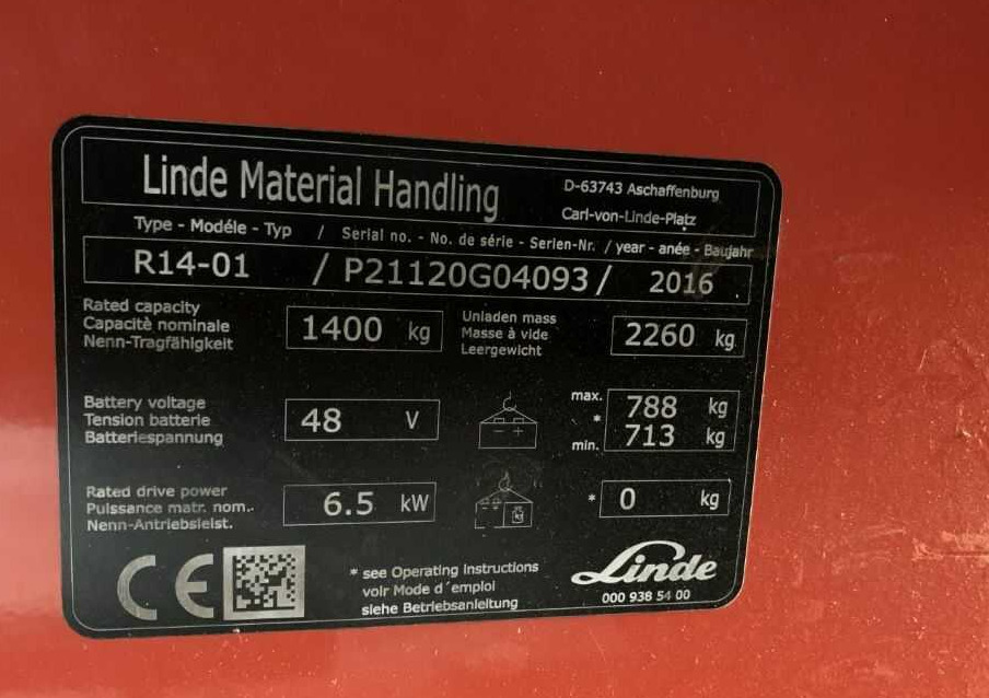 Linde R14-01 - Pirun ritërheqës: foto 5 Linde R14-01 - Pirun ritërheqës: foto 5
