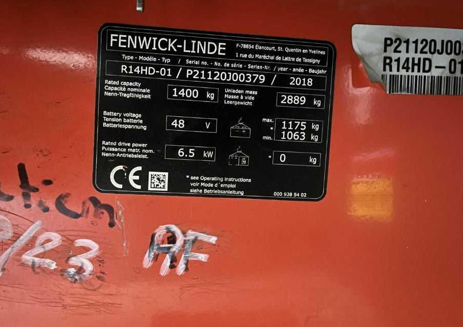 Linde R14HD-01 - Pirun ritërheqës: foto 4 Linde R14HD-01 - Pirun ritërheqës: foto 4