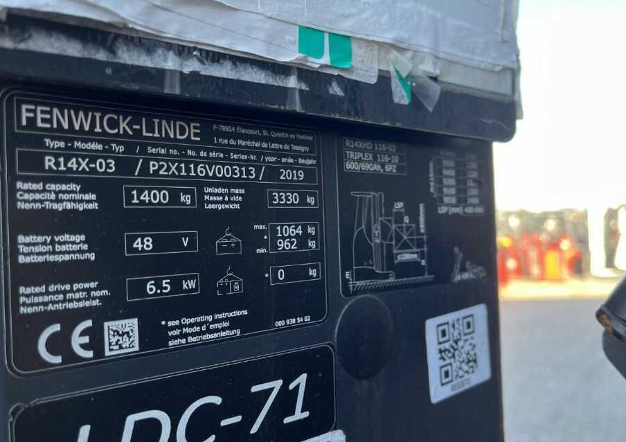 Linde R14X - Pirun ritërheqës: foto 4 Linde R14X - Pirun ritërheqës: foto 4