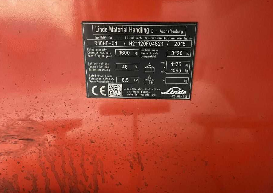 Linde R16HD-01 - Pirun ritërheqës: foto 4 Linde R16HD-01 - Pirun ritërheqës: foto 4