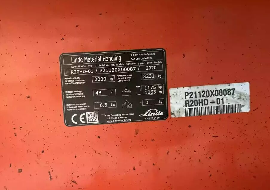 Linde R20HD-01 - Pirun ritërheqës: foto 4 Linde R20HD-01 - Pirun ritërheqës: foto 4