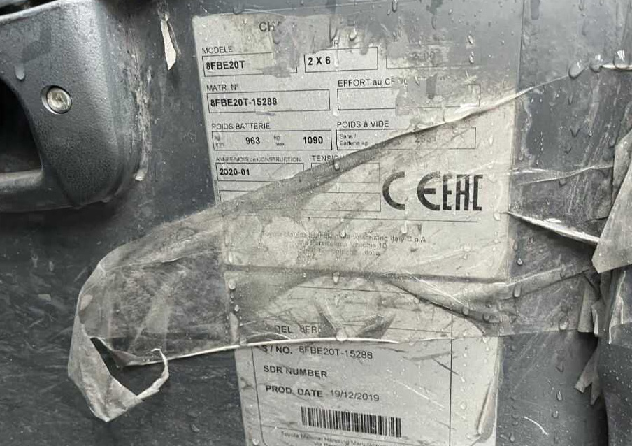 Toyota 8FBE20T - Pirun elektrik: foto 4 Toyota 8FBE20T - Pirun elektrik: foto 4