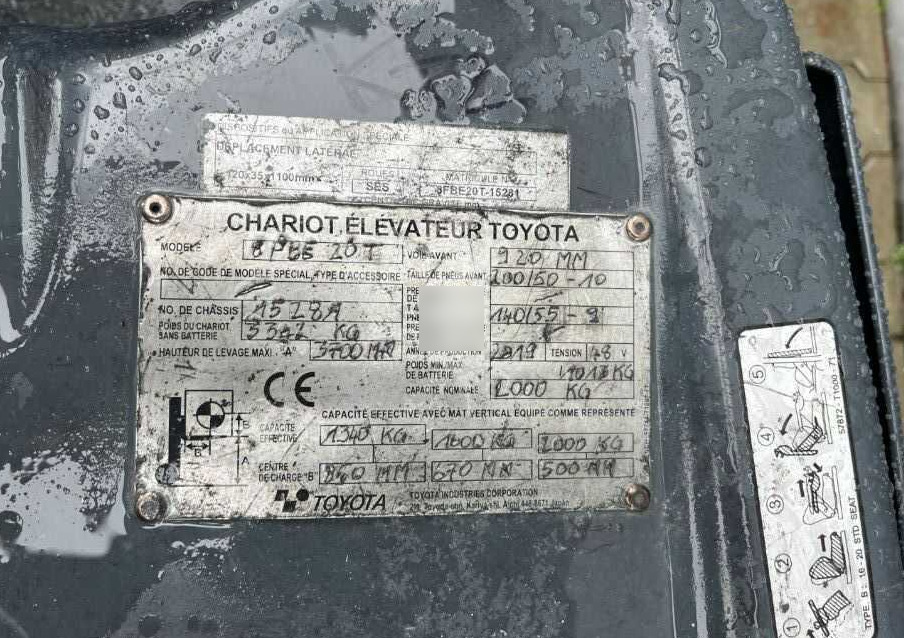 Toyota 8FBE20T - Pirun elektrik: foto 5 Toyota 8FBE20T - Pirun elektrik: foto 5