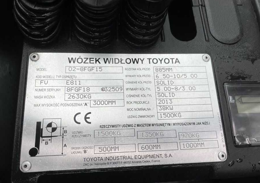 Toyota 8FGF15 - Pirun më gaz: foto 4 Toyota 8FGF15 - Pirun më gaz: foto 4