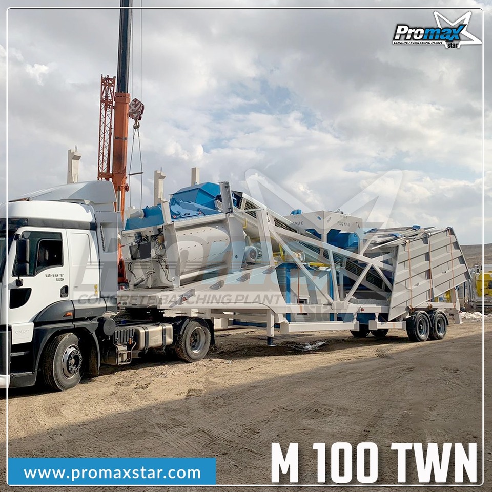 PROMAX MOBILE CONCRETE BATCHING PLANT M100-TWN (100m3/h) - Impiant betoni: foto 5 PROMAX MOBILE CONCRETE BATCHING PLANT M100-TWN (100m3/h) - Impiant betoni: foto 5