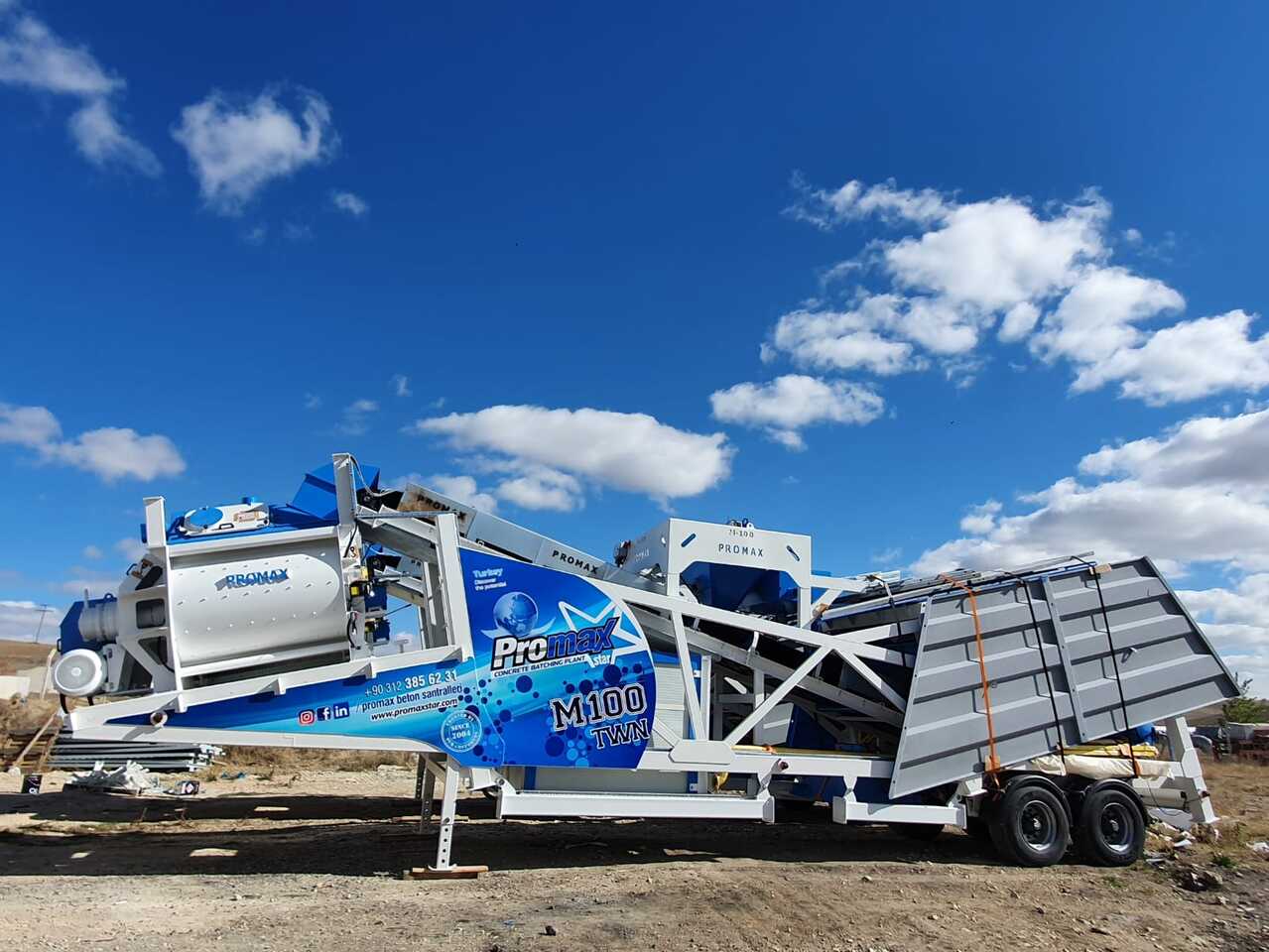 PROMAX MOBILE CONCRETE BATCHING PLANT M100-TWN (100m3/h) - Impiant betoni: foto 3 PROMAX MOBILE CONCRETE BATCHING PLANT M100-TWN (100m3/h) - Impiant betoni: foto 3