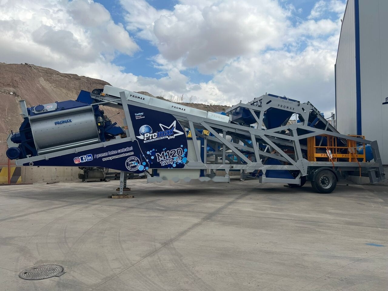Promax Mobile Concrete Batching Plant PROMAX M120-TWN DT (120m³/h) - Impiant betoni: foto 3 Promax Mobile Concrete Batching Plant PROMAX M120-TWN DT (120m³/h) - Impiant betoni: foto 3