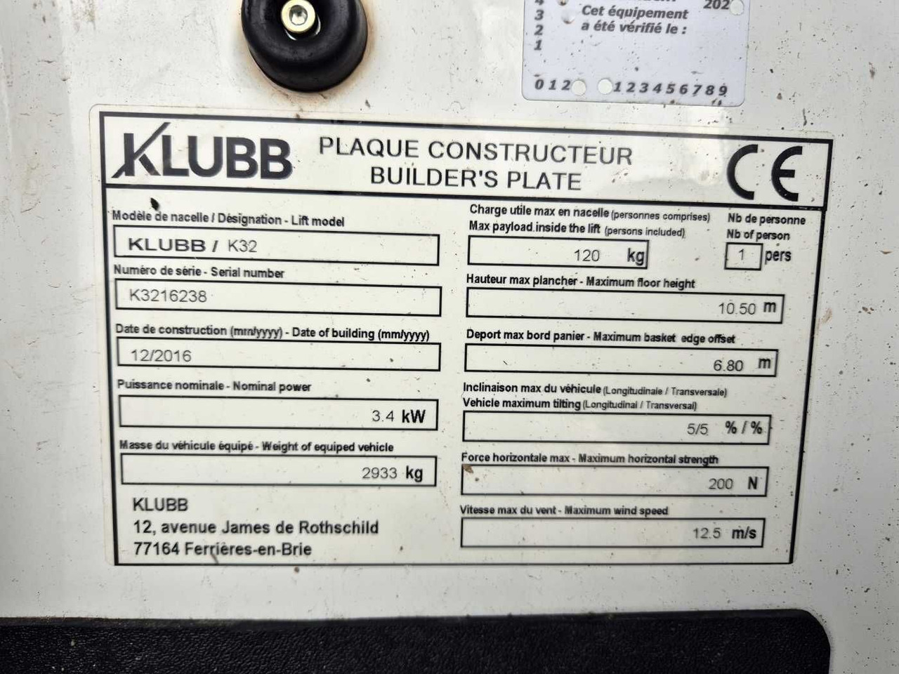Platformë ajrore e montuar në kamion Opel Movano 2.3 CDTI  /KLUBB K32, 12,5m: foto 12