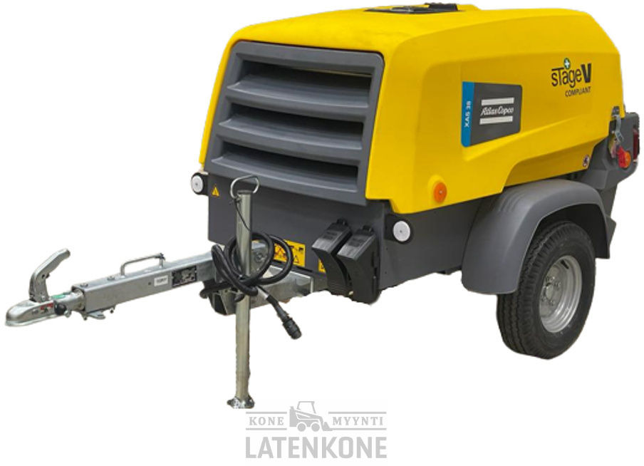 Atlas Copco XAS 38 StV Vaunukompressori UUSI - Kompresor ajri: foto 1 Atlas Copco XAS 38 StV Vaunukompressori UUSI - Kompresor ajri: foto 1