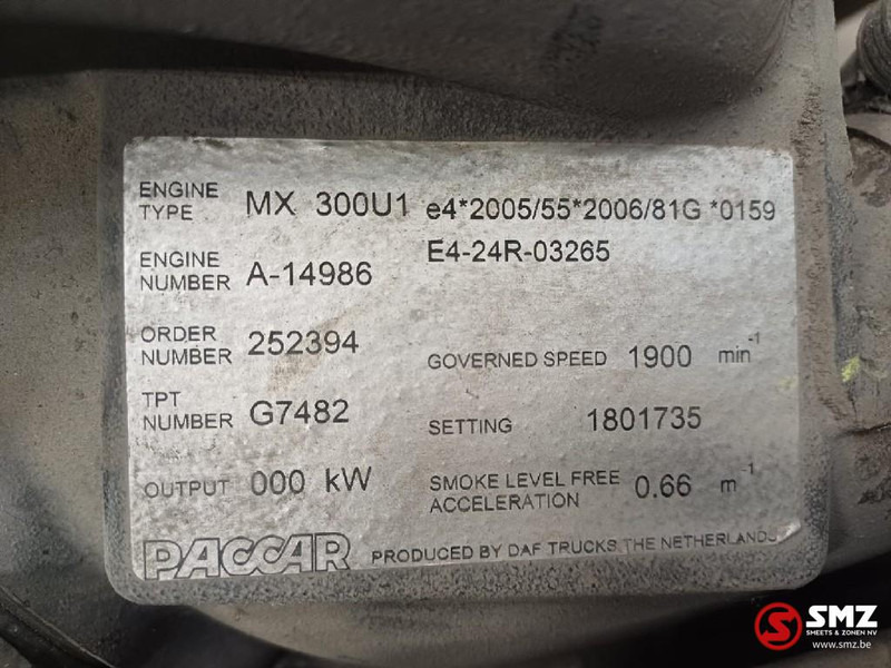 DAF Occ motor MX300KW DAF - Motori për Kamioni: foto 5 DAF Occ motor MX300KW DAF - Motori për Kamioni: foto 5
