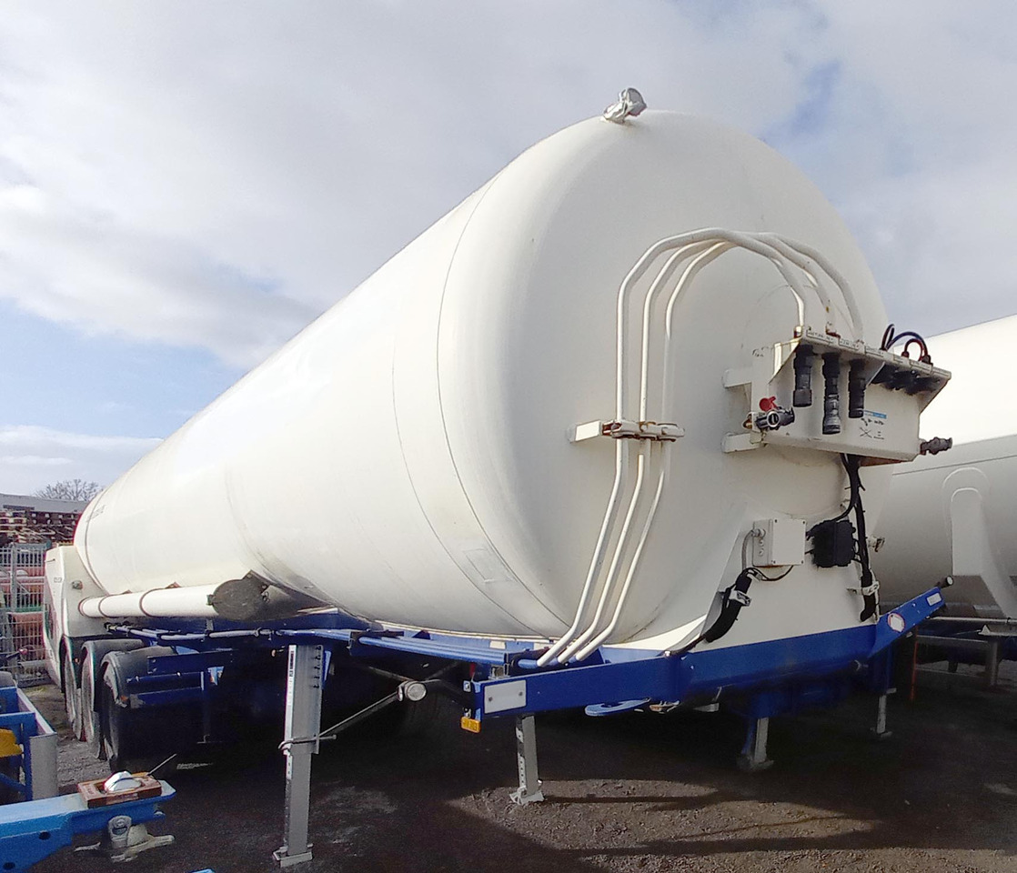 AGA Cryo Gas tank semi-trailer cryogenic used for nitrogen, argon, oxygen, LIN, LOX, LAR. - Gjysmë rimorkio me bot: foto 1 AGA Cryo Gas tank semi-trailer cryogenic used for nitrogen, argon, oxygen, LIN, LOX, LAR. - Gjysmë rimorkio me bot: foto 1