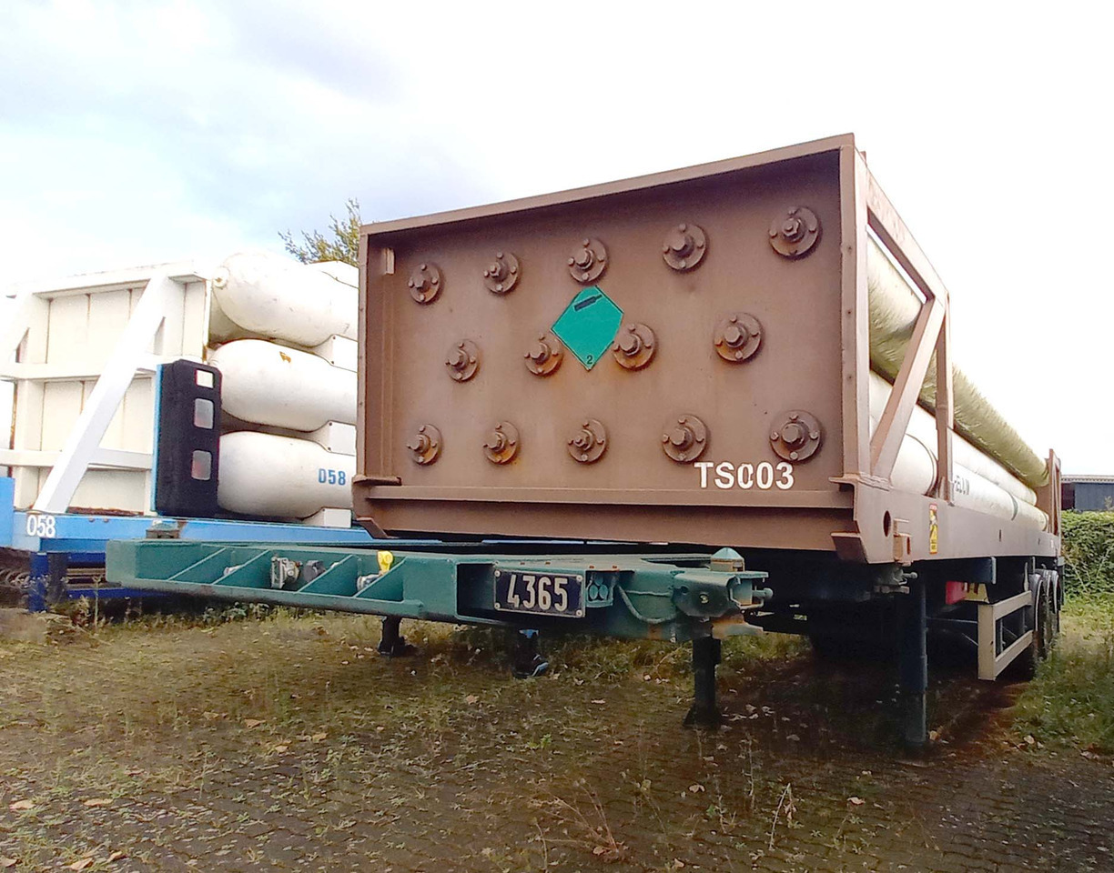 FRUEHAUF Gas tank tube semi-trailer used for compressed helium, hydrogen, Wasserstoff - Gjysmë rimorkio me bot: foto 2 FRUEHAUF Gas tank tube semi-trailer used for compressed helium, hydrogen, Wasserstoff - Gjysmë rimorkio me bot: foto 2