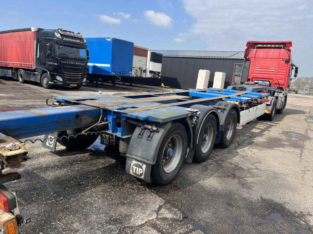 Krone 40FT HC, Voor en achter-uitschuifbaar, BPW 3 stuks - Transportjer kontejnerësh/ Gjysmë rimorkio me karroceri të çmontueshme: foto 3 Krone 40FT HC, Voor en achter-uitschuifbaar, BPW 3 stuks - Transportjer kontejnerësh/ Gjysmë rimorkio me karroceri të çmontueshme: foto 3