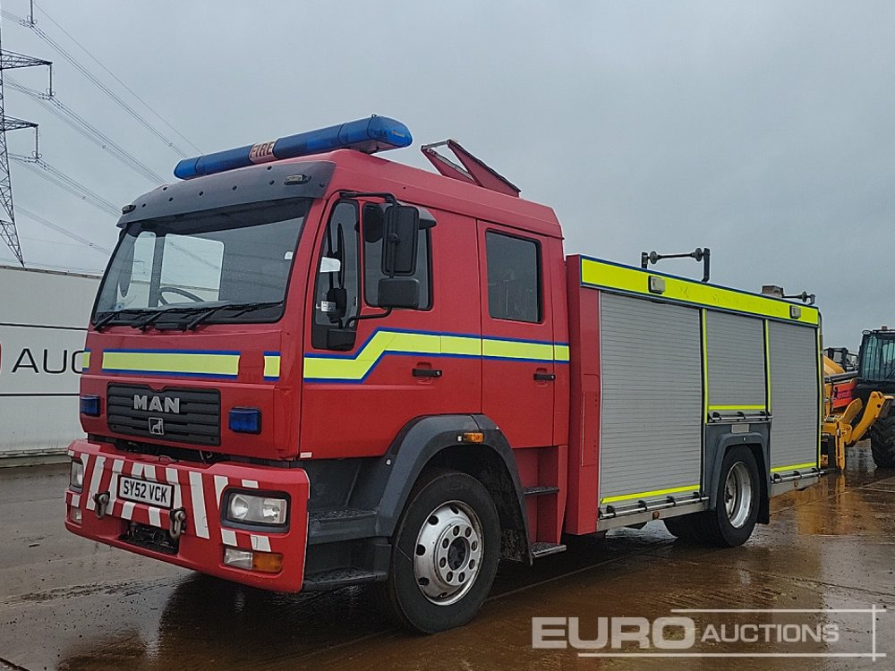 2002 MAN 4x2 Fire Engine, Automatic Gearbox (Reg. Docs. Available) - Zjarrfikëse: foto 1 2002 MAN 4x2 Fire Engine, Automatic Gearbox (Reg. Docs. Available) - Zjarrfikëse: foto 1