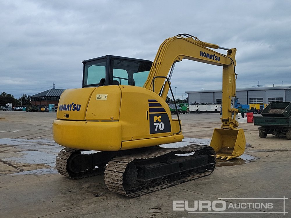 2011 Komatsu PC70-8 - Miniekskavator: foto 5 2011 Komatsu PC70-8 - Miniekskavator: foto 5