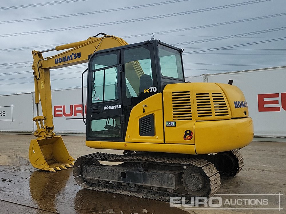 2011 Komatsu PC70-8 - Miniekskavator: foto 3 2011 Komatsu PC70-8 - Miniekskavator: foto 3